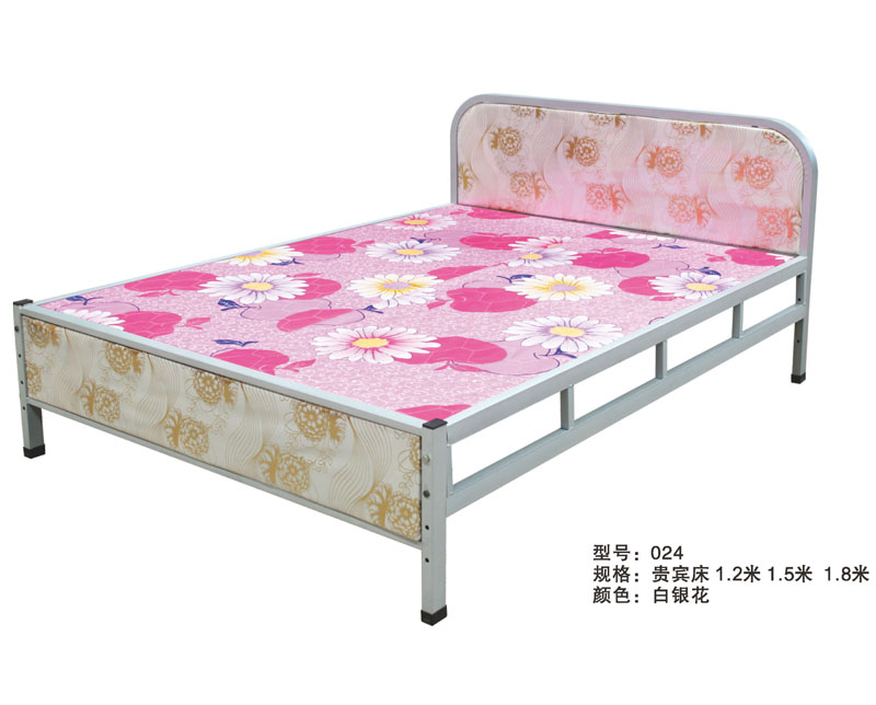型號(hào)：024 規(guī)格：貴賓床1.2米 1.5米 1.8米 白銀花